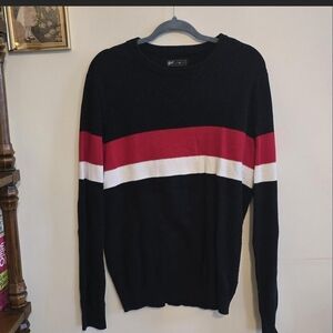 Striped knit sweater